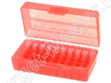 MTM CASE-GARD  -  Munitie Bewaar Doos  -  P50-9M  -  inhoud 50  -  kleur ROOD